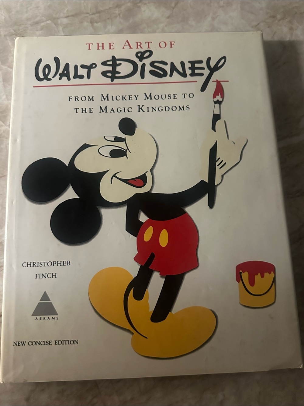 Art of Walt Disney Book Christopher Finch HC DJ New Concise Ed. 1975 Abrams Pub